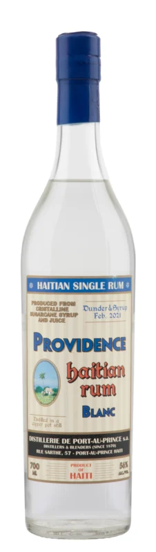 Distillerie de Port au Prince Providence Blanc Dunder & Syrup Feb. 2021 Haitian Single Rum 56° 70cl