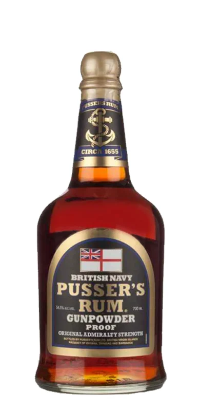 Pusser's Gunpowder Proof British Navy Rum 54.5° 70cl