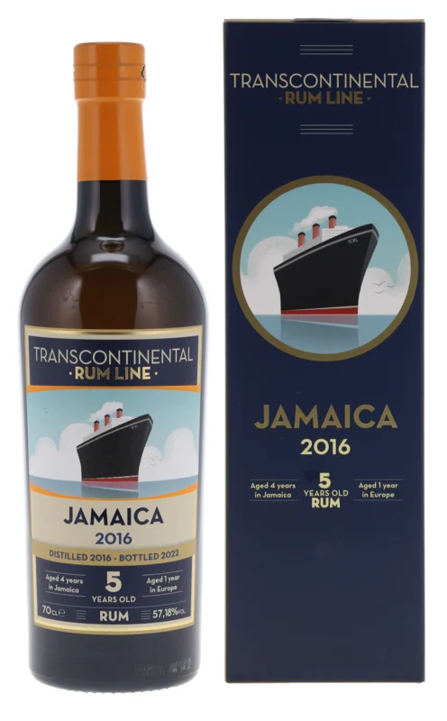 Transcontinental Rum Line Jamaica Cask Strength 5 Years 2016 Rum 2022 57.18° 70cl