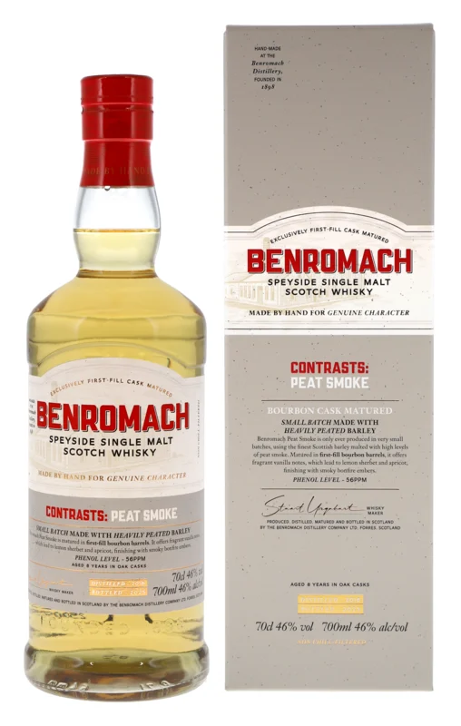 Benromach Contrasts: Peat Smoke 56PPM 2016 Speyside Single Malt Scotch Whisky 46° 70cl