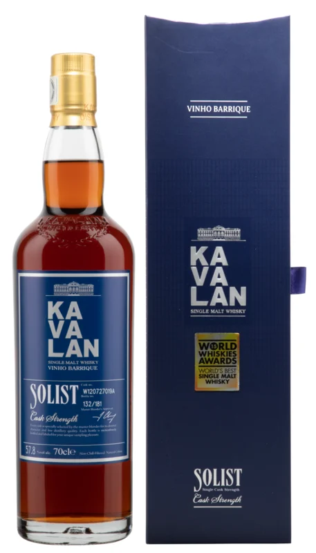 Kavalan Solist Vinho Barrique Cask Strength Single Malt Whisky 57.8° 70cl