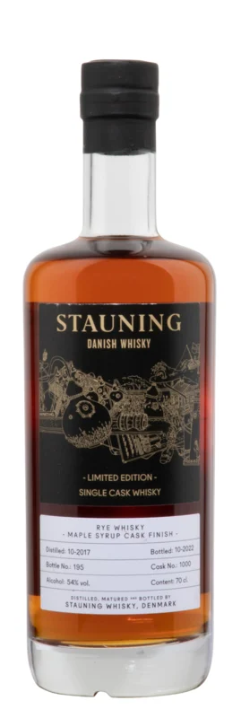 Stauning Single Cask Maple Syrup Finish 5 Years 2017 Rye 2022 54° 70cl