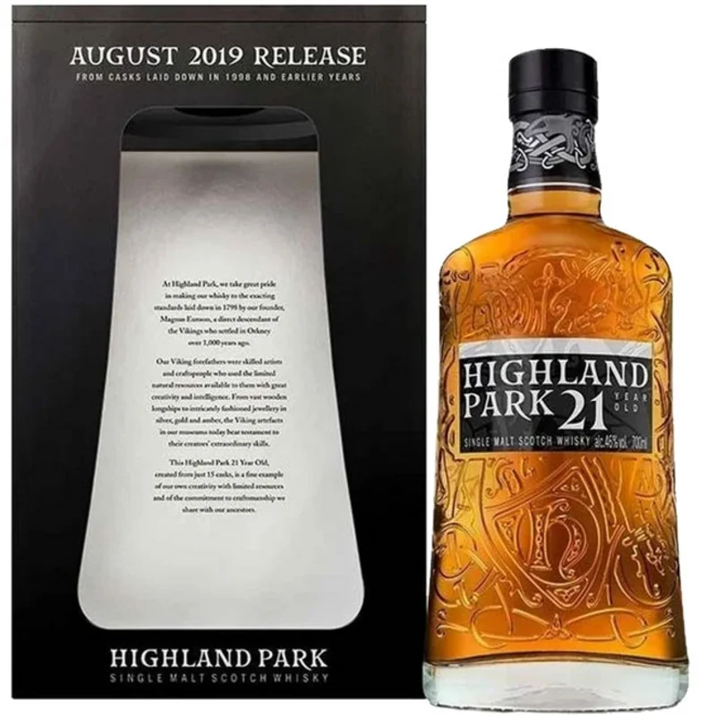 Highland Park August 2019 Release 21 Years Single Malt Whisky 46° 70cl