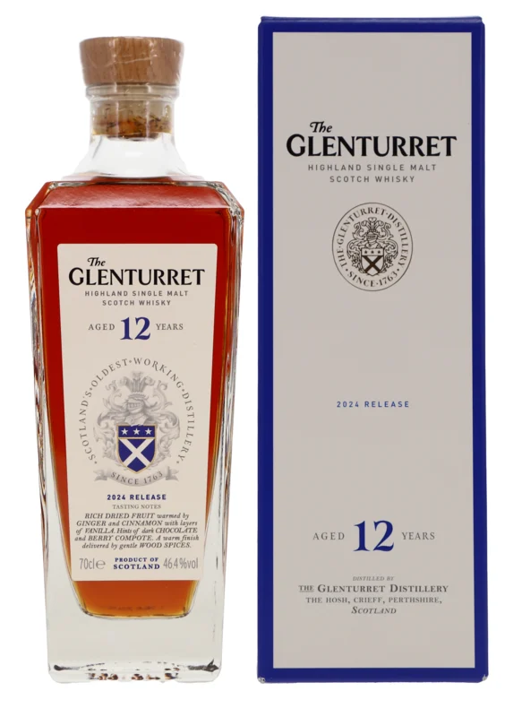 Glenturret 2024 Release 12 Years Highland Single Malt Scotch Whisky 46.4° 70cl