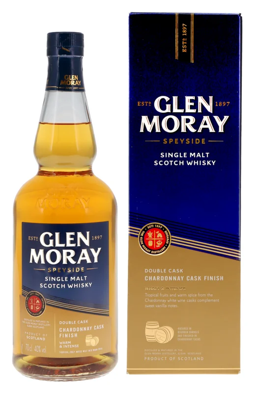 Glen Moray Chardonnay Cask Finish Speyside Single Malt Scotch Whisky 40° 70cl