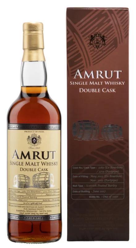 Amrut Double Cask 3189/2715 2012 Single Malt Whisky 2017 46° 70cl