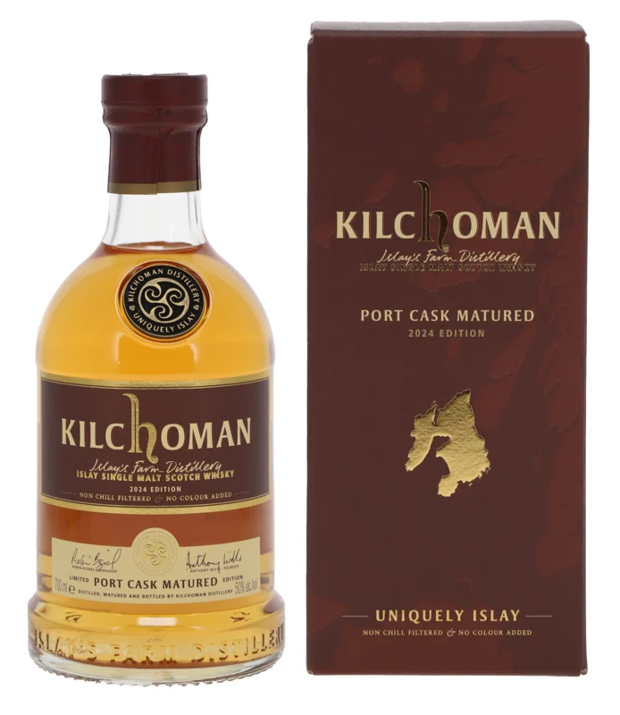 Kilchoman Port Cask Matured Islay Single Malt Scotch Whisky 2024 50° 70cl
