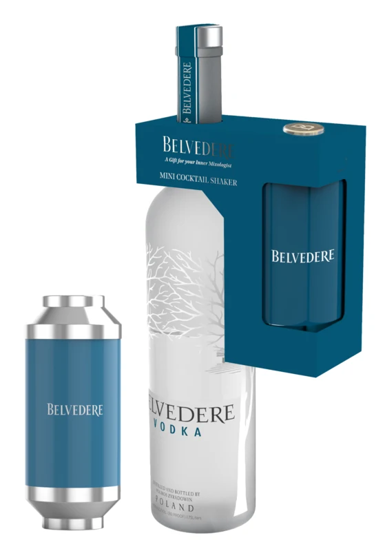 Belvedere With Mini Cocktail Shaker Vodka 40° 70cl