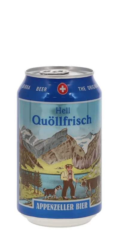 Appenzeller Bier Quöllfrisch Hell Dose DO 4.8° 33cl