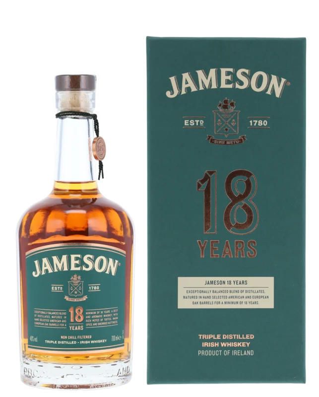 Jameson 18 Years Irish Whiskey 46° 70cl
