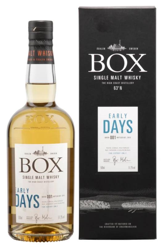 Box Destilleri Early Days Batch 001 Single Malt Whisky 51.2° 50cl
