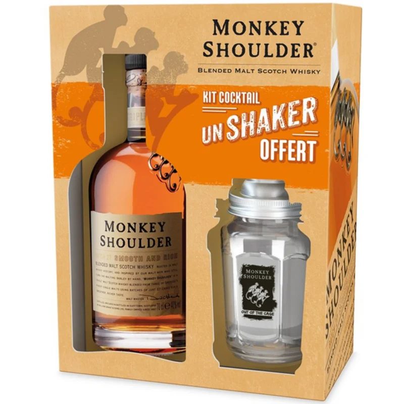 William Grant Monkey Shoulder mit Shaker Blended Malt Scotch Whisky 40° 70cl