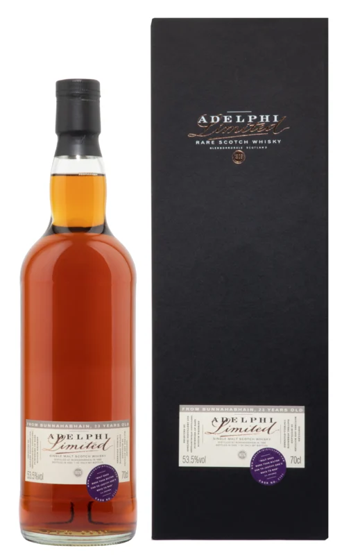 Bunnahabhain Adelphi Sherry Wood Adelphi Cask Strength 23 Years 1998 Single Malt Scotch Whisky 53.5° 70cl