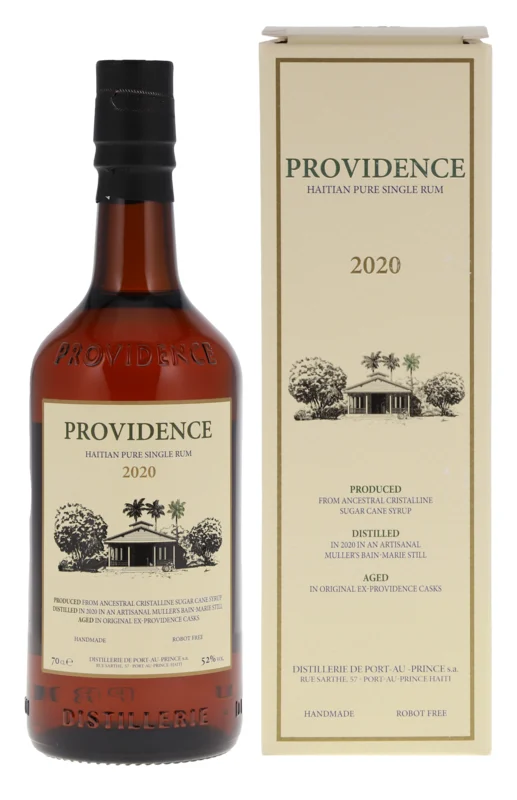 Distillerie de Port au Prince Providence 3 Ans 2020 Pure Single Rum 52° 70cl