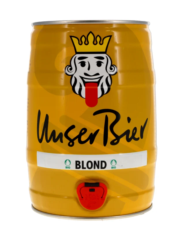 Unser Bier Blond Partyfass BIO 5° 5l
