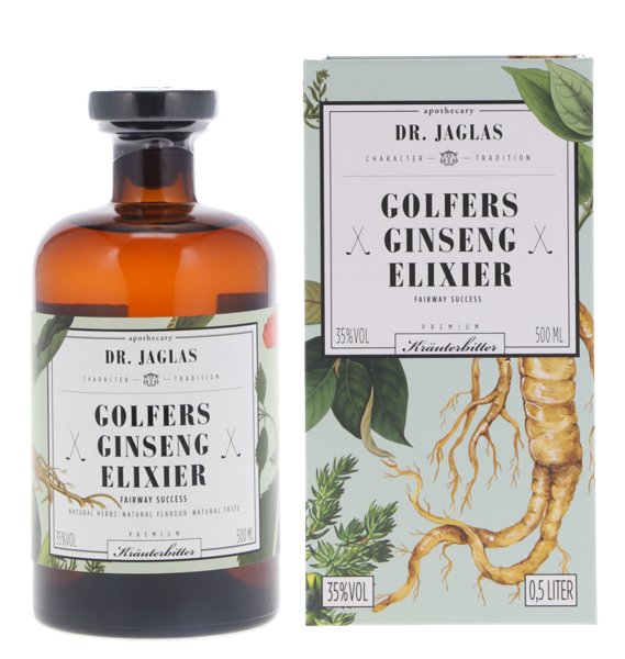 Dr. Jaglas Golfers Ginseng-Elixier Premium Kräuterbitter 35° 50cl