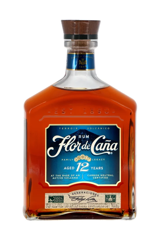 Flor de Caña Centenario 12 Años Ron 37.5° 70cl