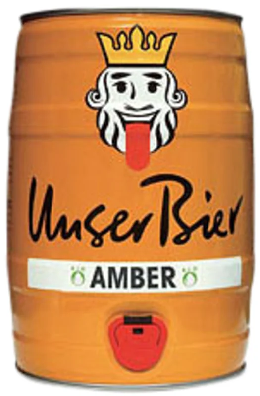Unser Bier Amber Partyfass BIO 5° 5l