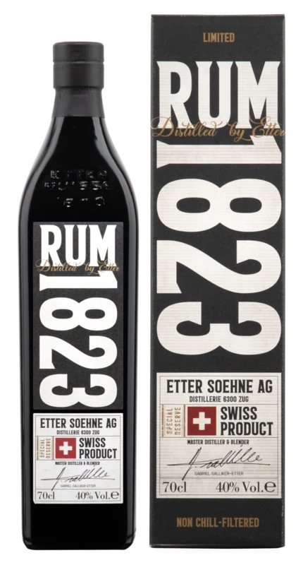 Etter 1823 Swiss Rum 40° 70cl