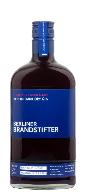 Berliner Brandstifter Berlin Dark Dry Gin 43.3° 70cl