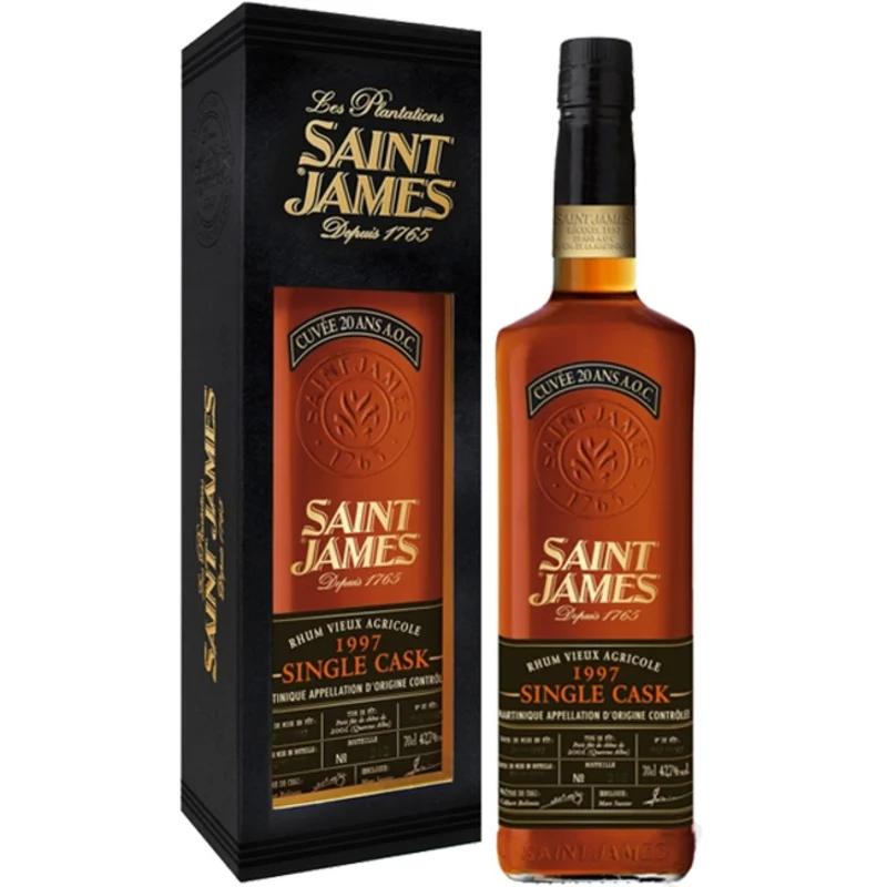 Saint James Single Cask 1997 Rhum Vieux Agricole 42.7° 70cl