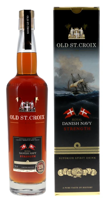 A.H. Riise Royal Danish Navy Strength Rum Based Spirit Drink 55° 70cl
