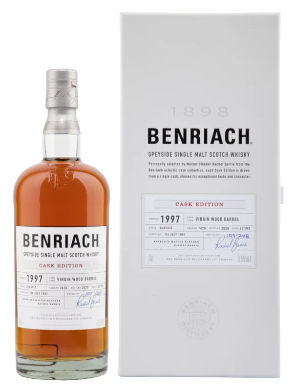 Benriach Cask Edition Virgin Wood Barrel 23 Years 1997 Speyside Single Malt Scotch Whisky 2020 51.6° 70cl