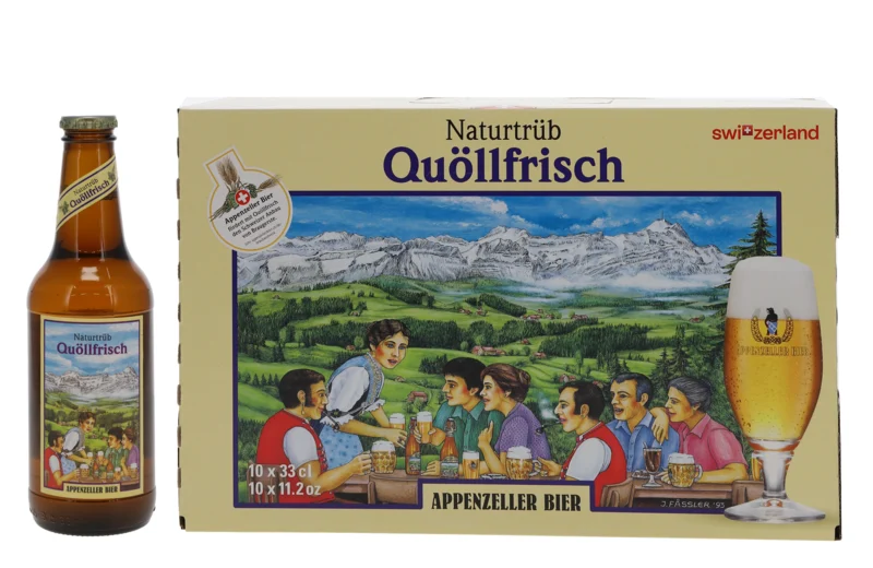 Appenzeller Bier Quöllfrisch Naturtrüb EW 4.8° 33cl