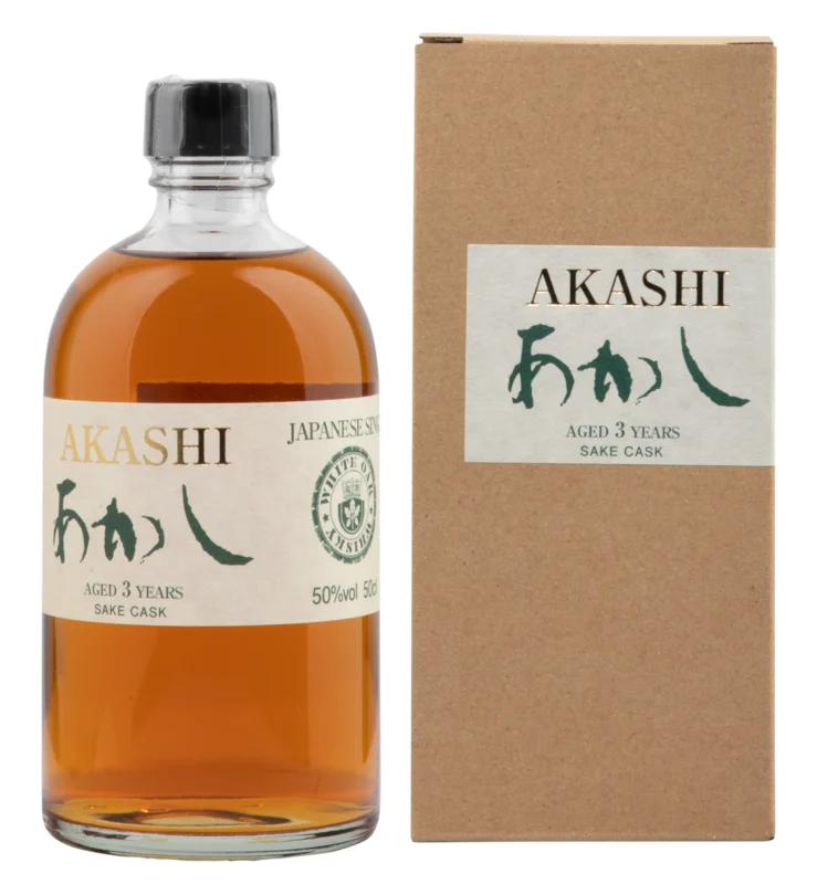 Akashi White Oak Sake Cask 3 Years Japanese Single Malt Whisky 50° 50cl