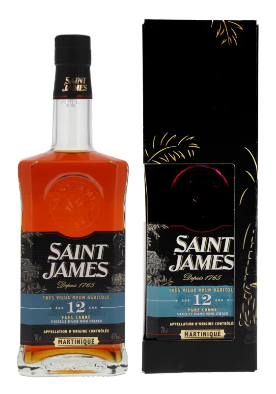 Saint James Réserve Privée 12 Ans Rhum Vieux Agricole 43° 70cl