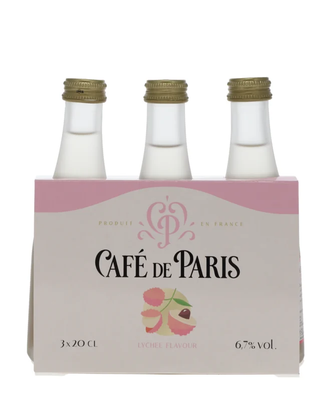 Café de Paris Mousseux Litchi Aromatisiertes Weinhaltiges Getränk 6.7° 20cl