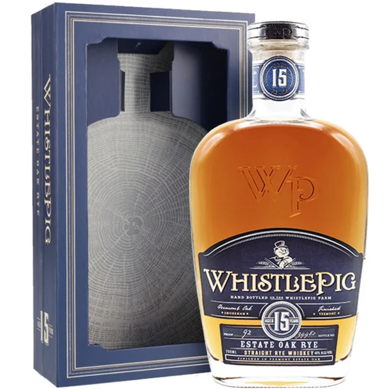 WhistlePig Estate Oak Rye 15 Years Straight Rye Whiskey 46° 70cl
