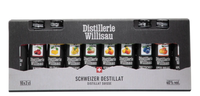 Willisau Portionen assortiert Fruchtbrand 40° 20cl