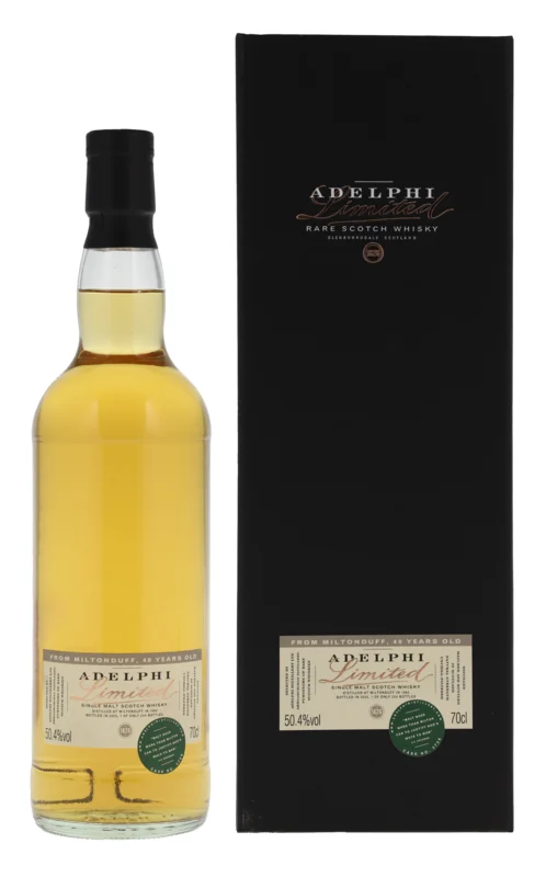Miltonduff Adelphi Refill Bourbon HHDCask Strength 40 Years 1982 Single Malt Scotch Whisky 50.4° 70cl
