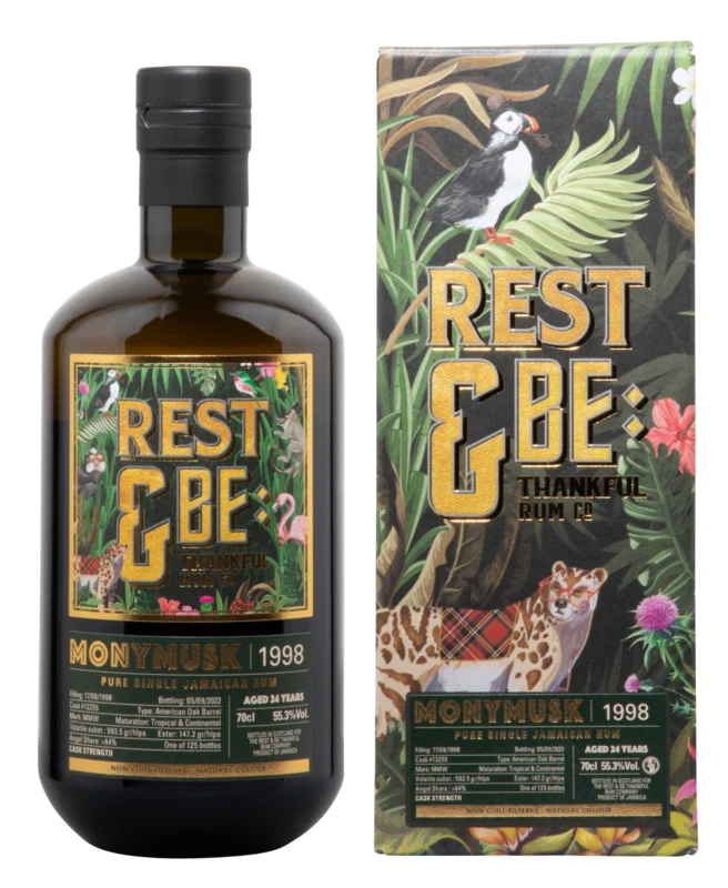 SVM Scheer & Velier Monymusk Rest & Be Thankful MMW Single Cask 24 Years 1998 Jamaican Rum 2022 55.3° 70cl