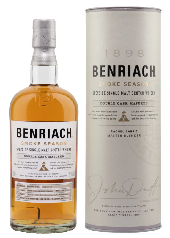 Benriach Smoke Season Double Cask Matured Speyside Single Malt Stoch Whisky 52.8° 70cl