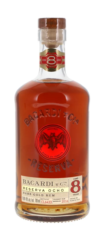 Bacardi Reserva Ocho EU 8 Años Rum 40° 70cl