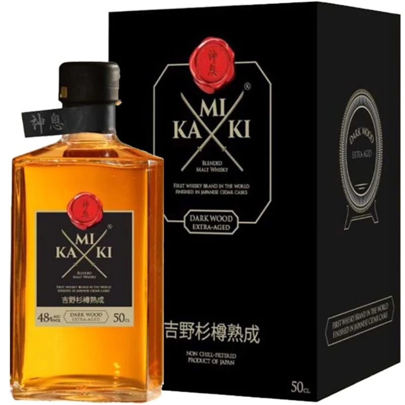 Kamiki Dark Wood Extra Aged Blended Malt Whisky 48° 50cl