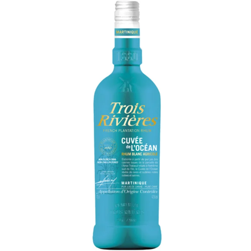 Trois Rivières Blanc Cuvée l'Océan Rhum Agricole AOC 42° 70cl