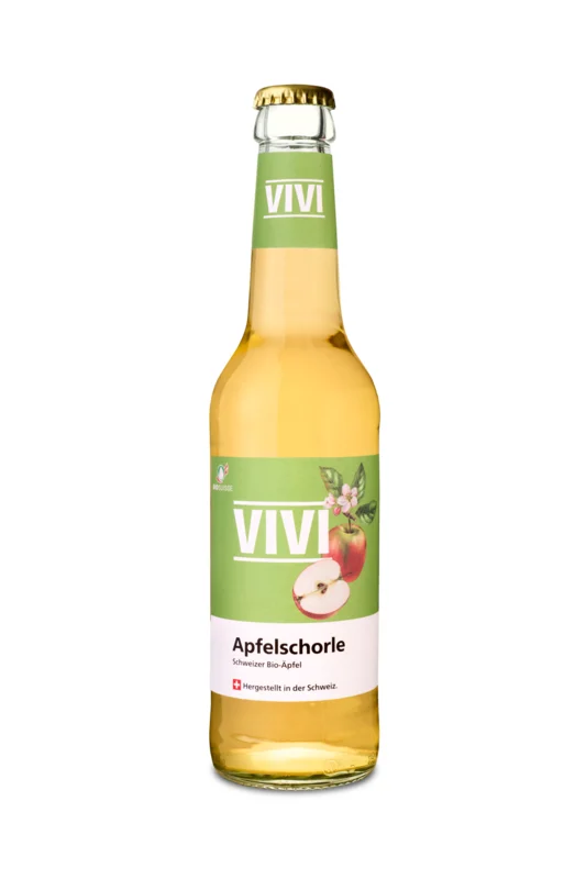 Vivi Apfelschorle HA 24x MW BIO 33cl