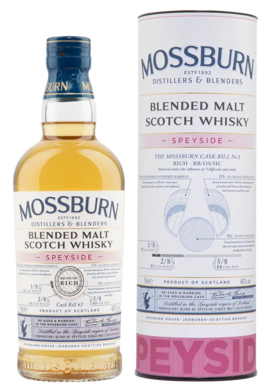 Mossburn Speyside Cask Bill 2 Blended Malt Soctch Whisky 46° 70cl
