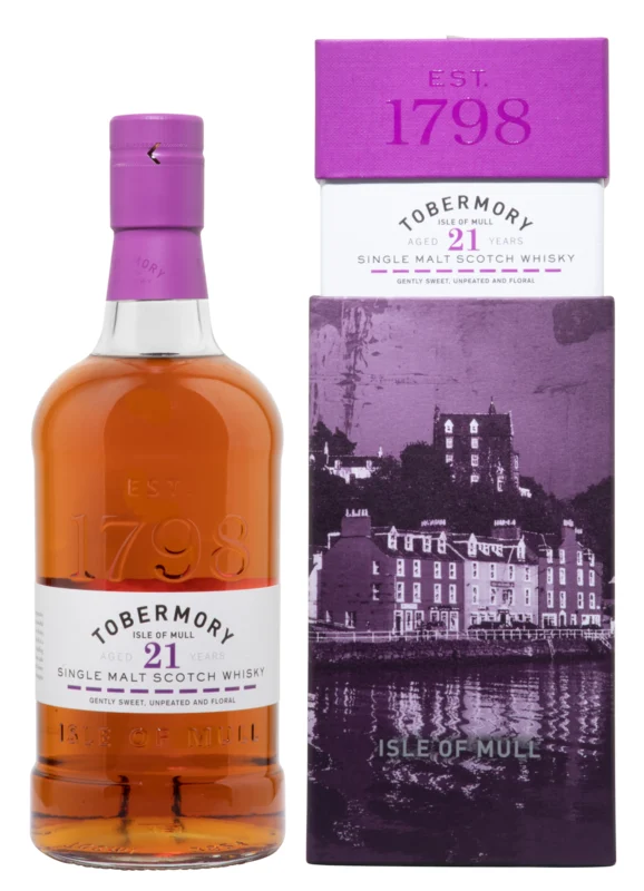 Tobermory Single Malt 21 Years Scotch Whisky 46.3° 70cl