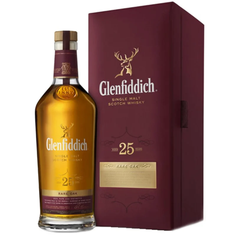 Glenfiddich Rare Oak 25 Years Single Malt Scotch Whisky 43° 70cl