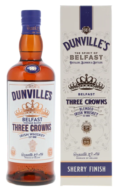 Dunville's Three Crowns Blended Irish Whiskey 43.5° 70cl