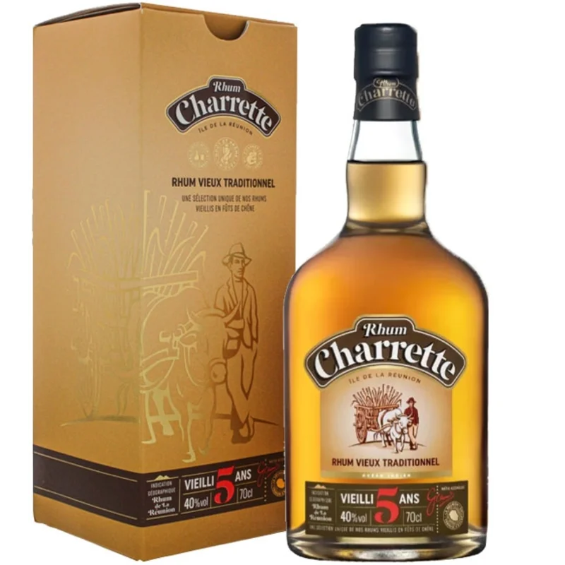 Charrette Vieux Traditonnel 5 Ans Rhum 40° 70cl