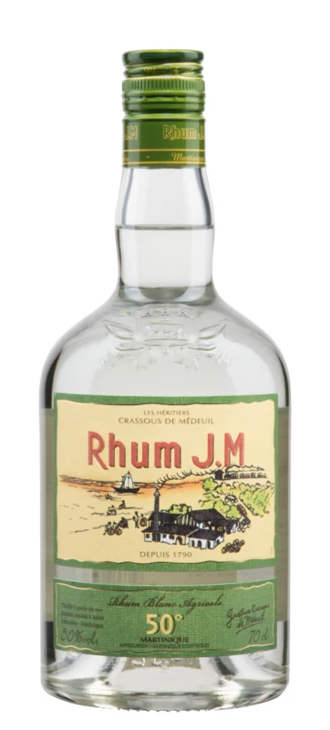 Rhum J.M Blanc Rhum Agricole 50° 70cl