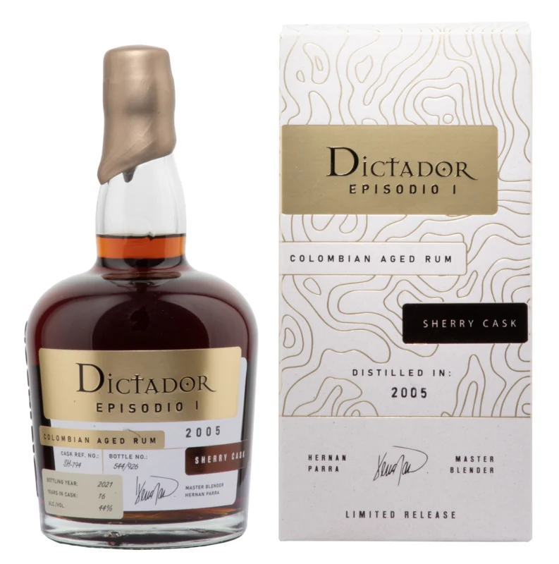 Dictador Episodio I Sherry Cask 16 Years 2005 Colombian Aged Rum 2021 44° 70cl
