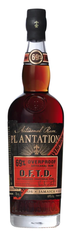 Plantation Old Fashioned Traditional Dark Overproof Rum 69° 70cl