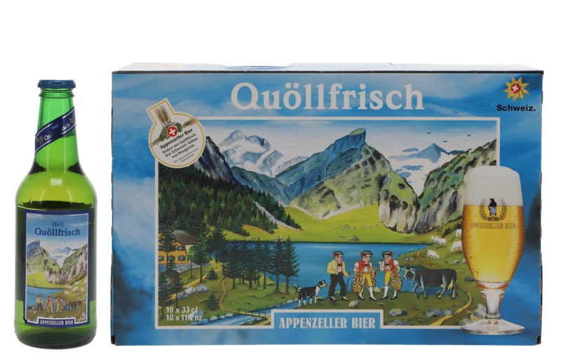 Appenzeller Bier Quöllfrisch Hell KA 10x EW 4.8° 33cl