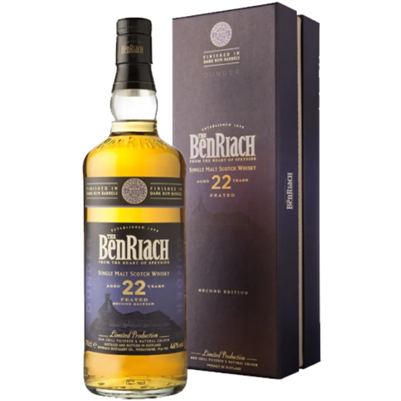 Benriach Dunder Peated 2nd Edition 22 Years Single Malt Scotch Whisky 46° 70cl